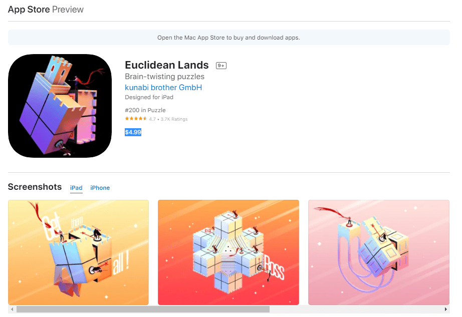 Euclidean Lands Tựa game dành cho những người yêu thích Rubik